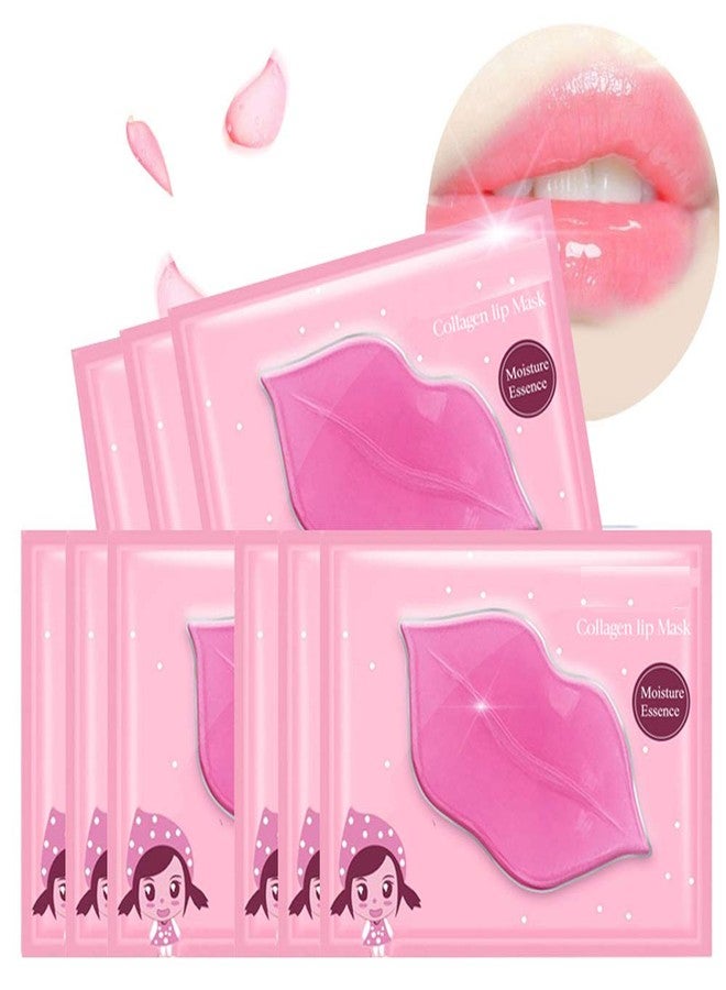 Felico Lip Mask, 30PCS Collagen Crystal Pink Care Gel Pads, Moisturizing Anti-Wrinkle Anti-Aging Firm Hydrate Lips, Remove Dead Skin Fine Lines Moisture Essence Make Your Dry Lip Attractive Sexy - Image 1